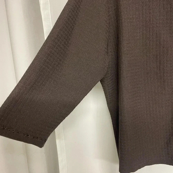 Amber Sun brown cardigan eyelet closure size XL - Picture 3 of 7